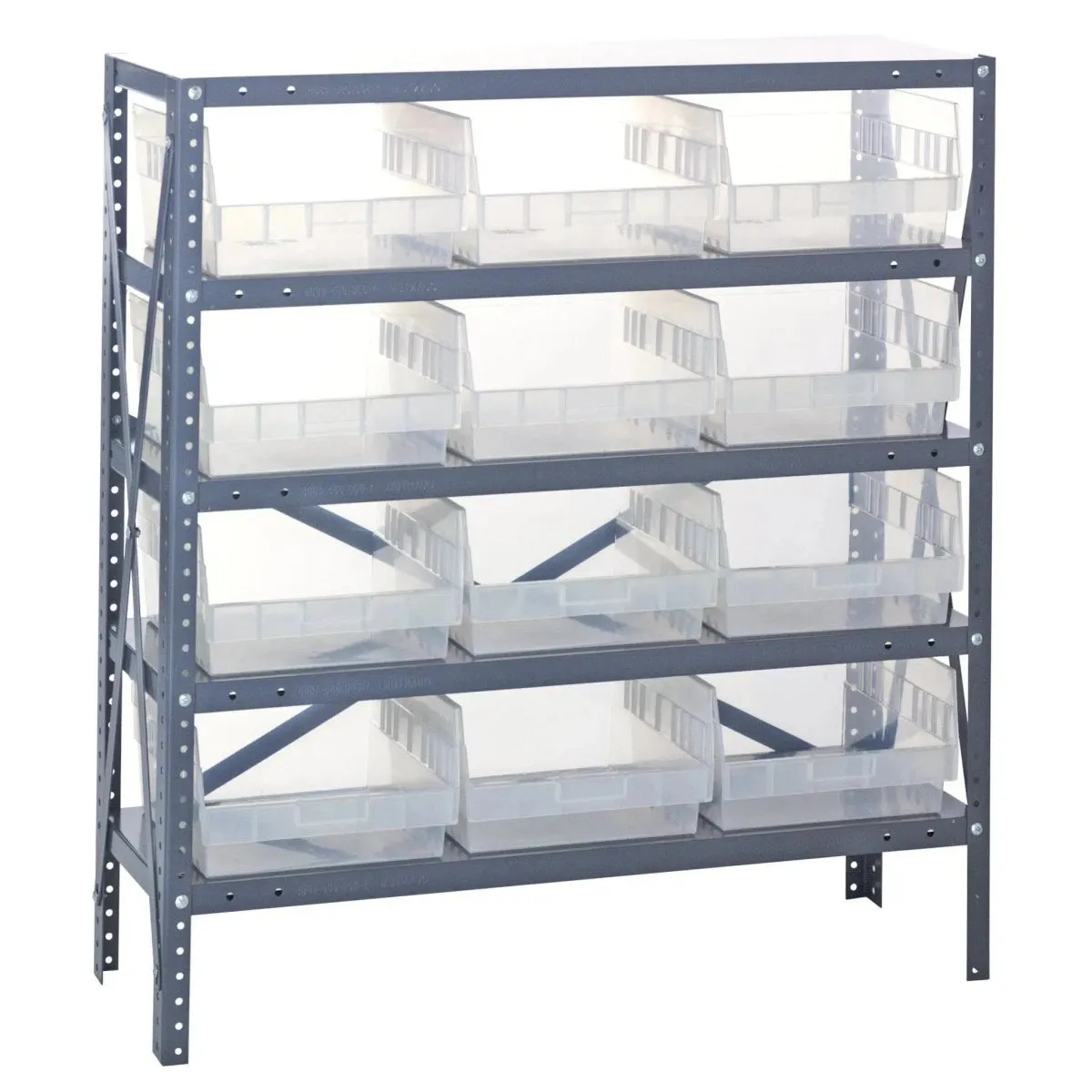 1239-209 | 12" x 36" x 39" Shelving Unit with 12 Bins