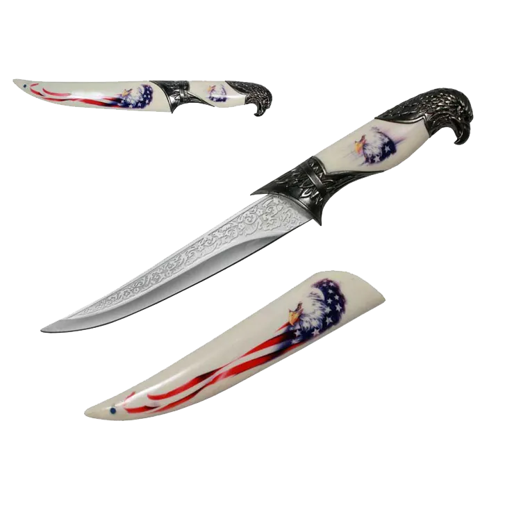 13 1/2" Eagle & Flag Fantasy Dagger