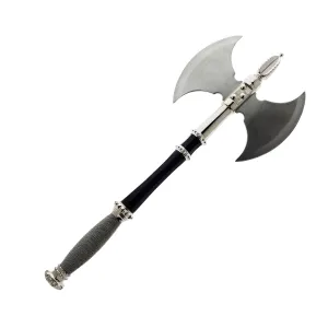 21 1/2" Double blade Axe With Plaque