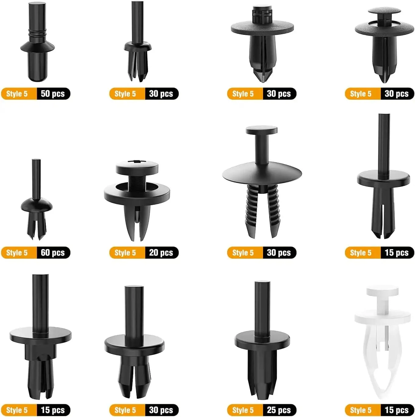 380 Pcs Car Push Retainer Clips Kits