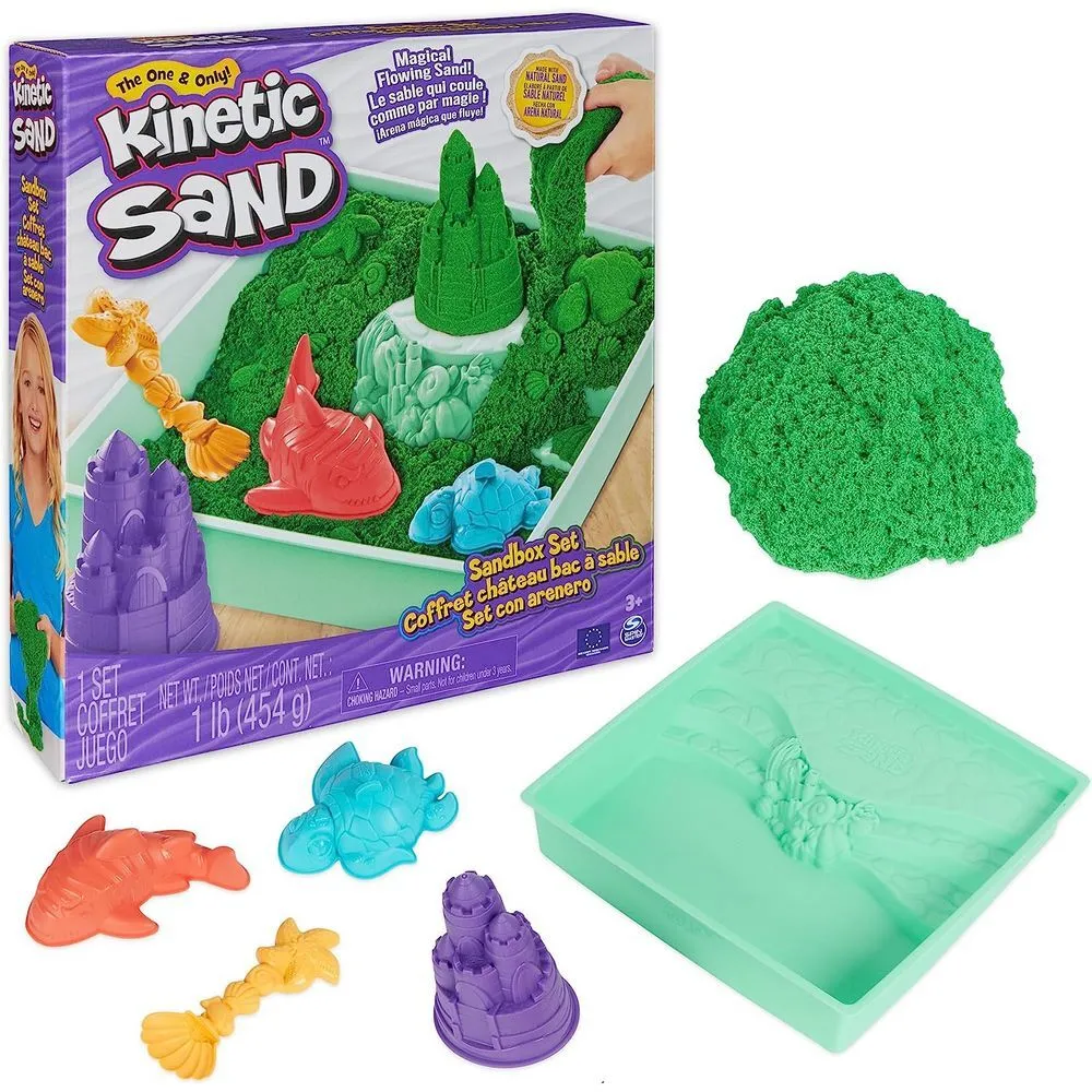 6067800 KINETIC SAND SANDBOX SET GREEN