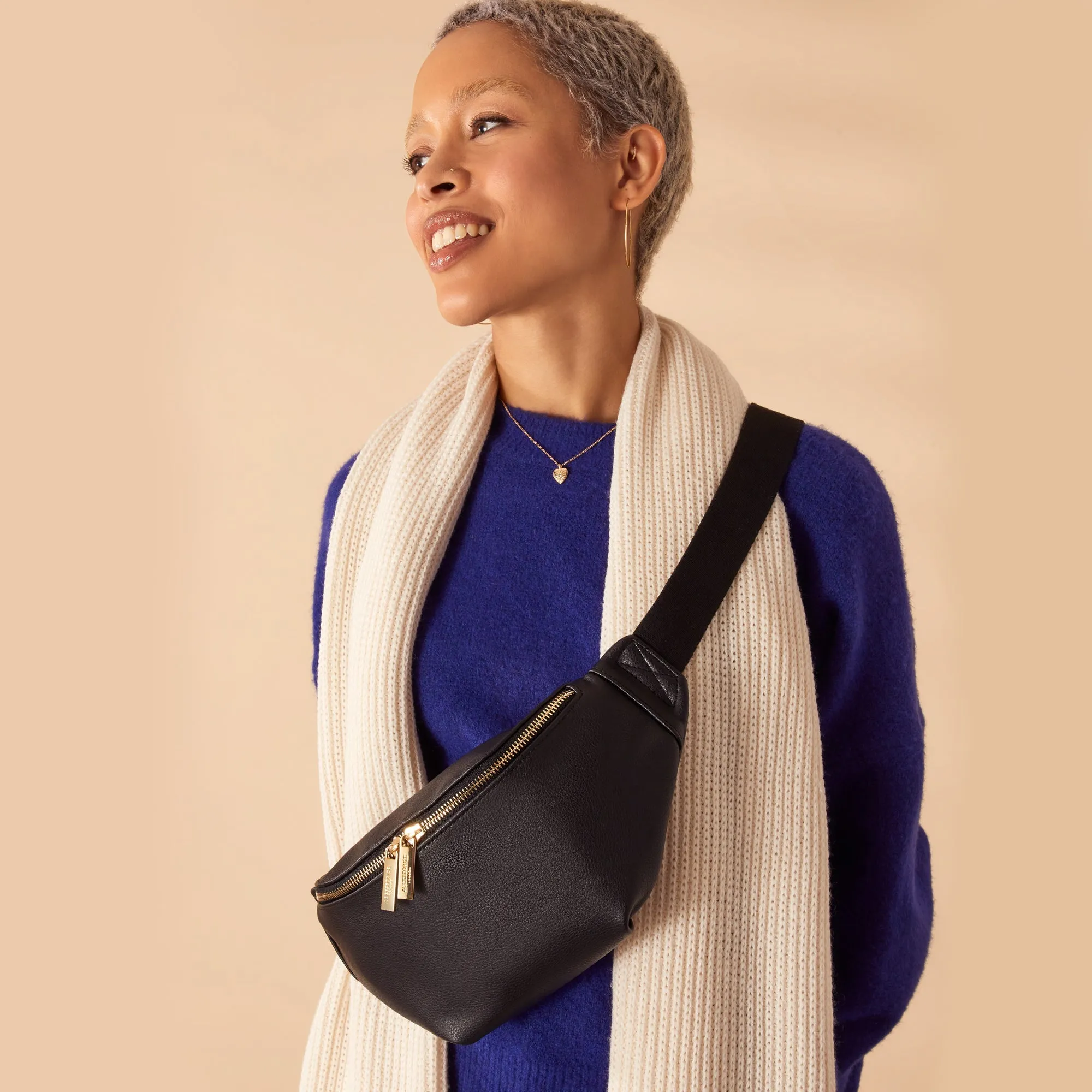 Accessorize London Women's Large Zip Bumbag