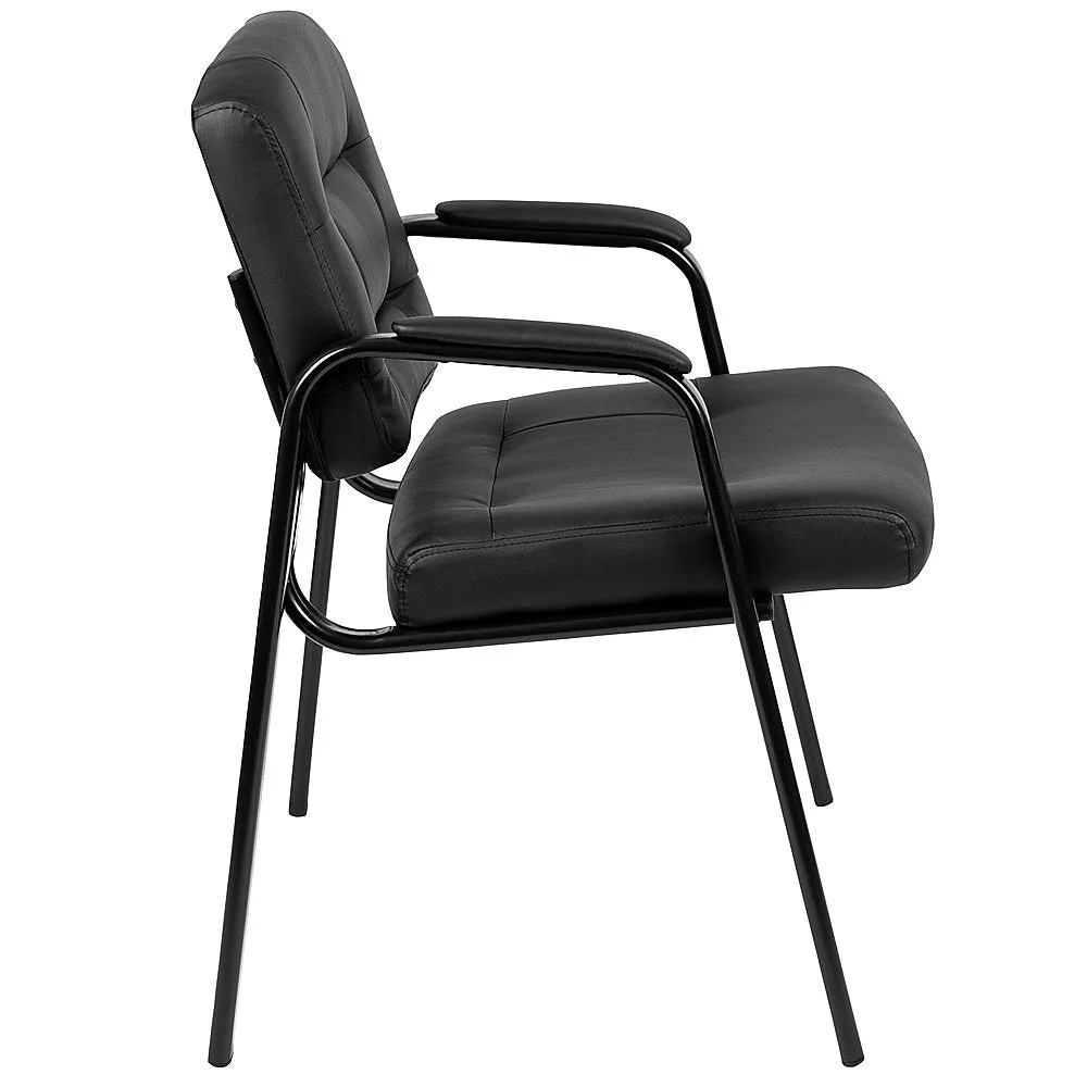 Alamont Home - Darwin  Contemporary Leather/Faux Leather Side Chair - Unupholstered - Black