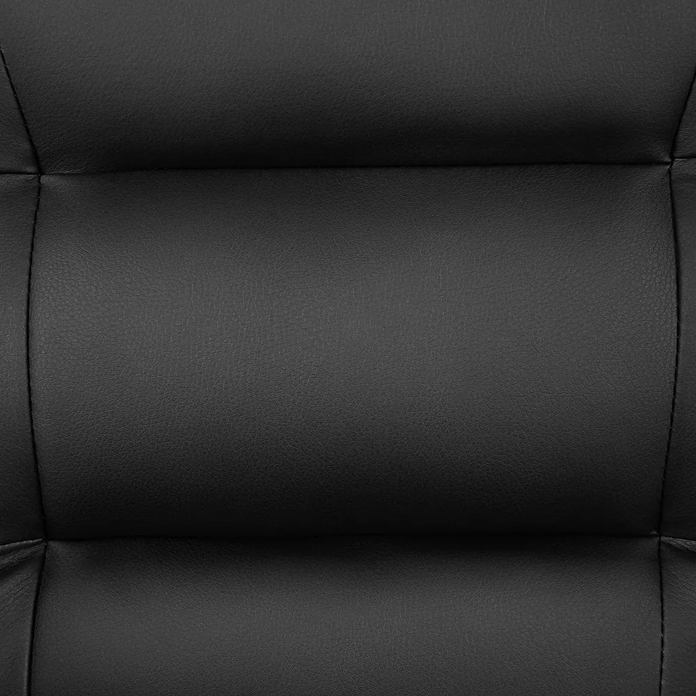 Alamont Home - Darwin  Contemporary Leather/Faux Leather Side Chair - Unupholstered - Black