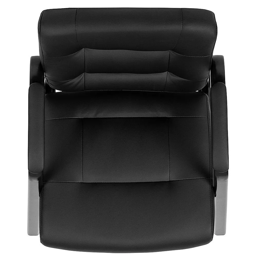 Alamont Home - Darwin  Contemporary Leather/Faux Leather Side Chair - Unupholstered - Black