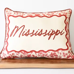 Autumn Leaf Mississippi Rectangle Pillow