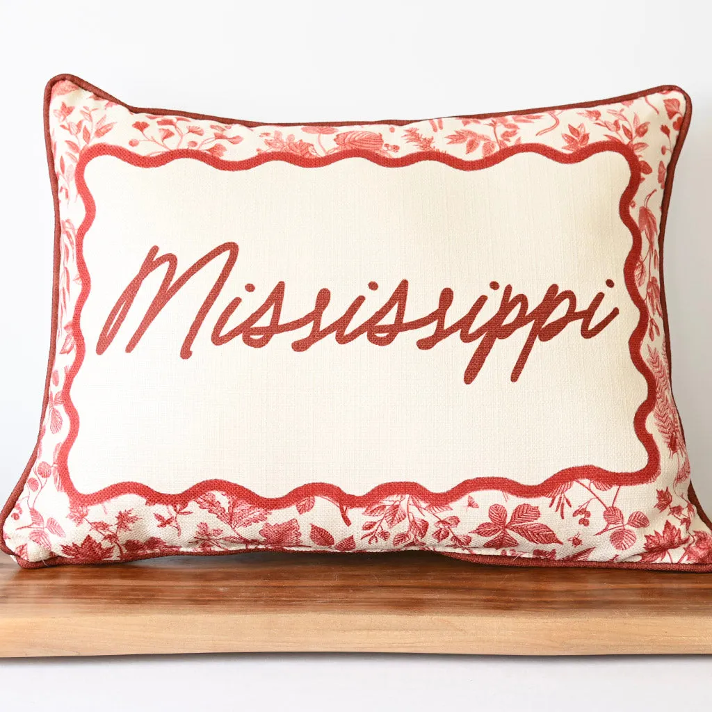 Autumn Leaf Mississippi Rectangle Pillow