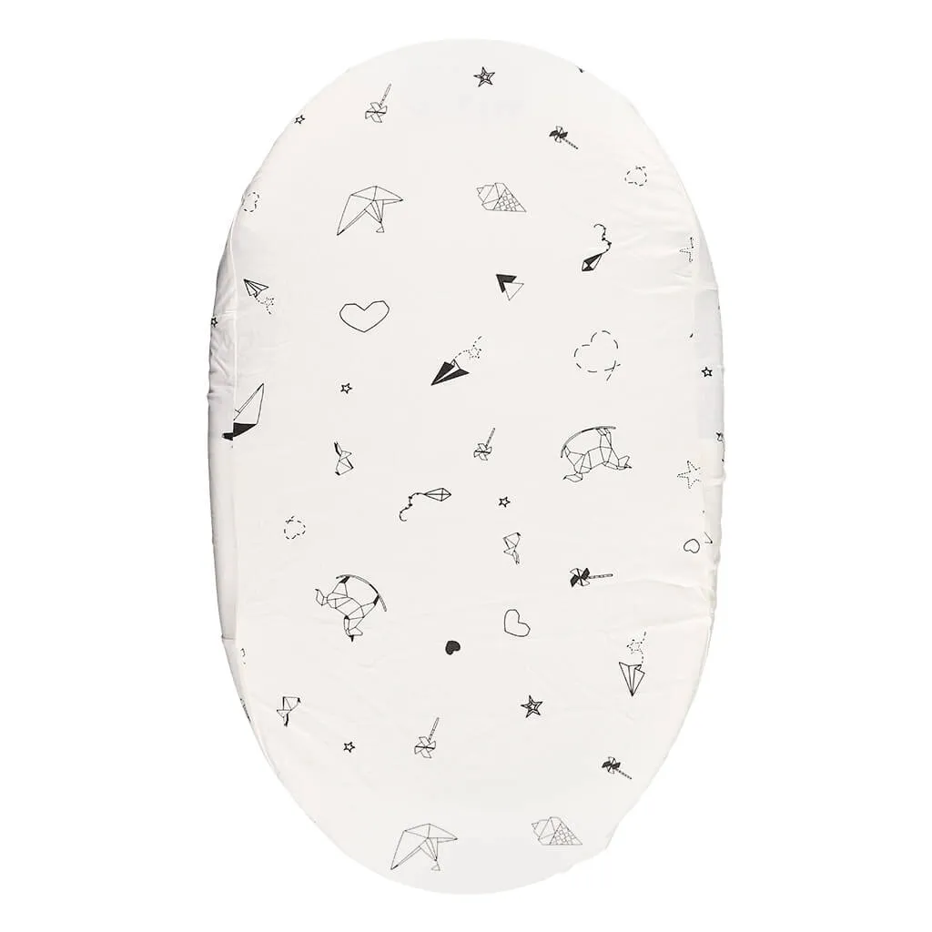 Bassinet Sheet Origami White
