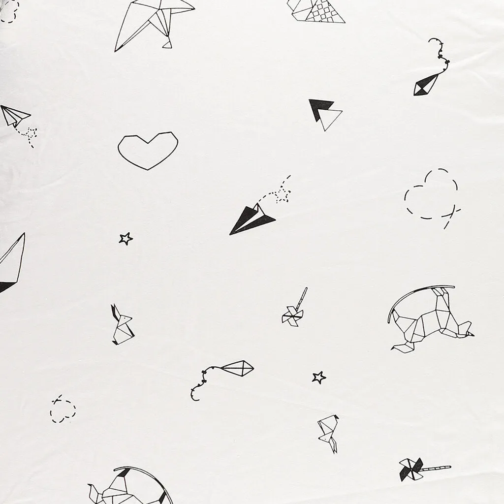 Bassinet Sheet Origami White