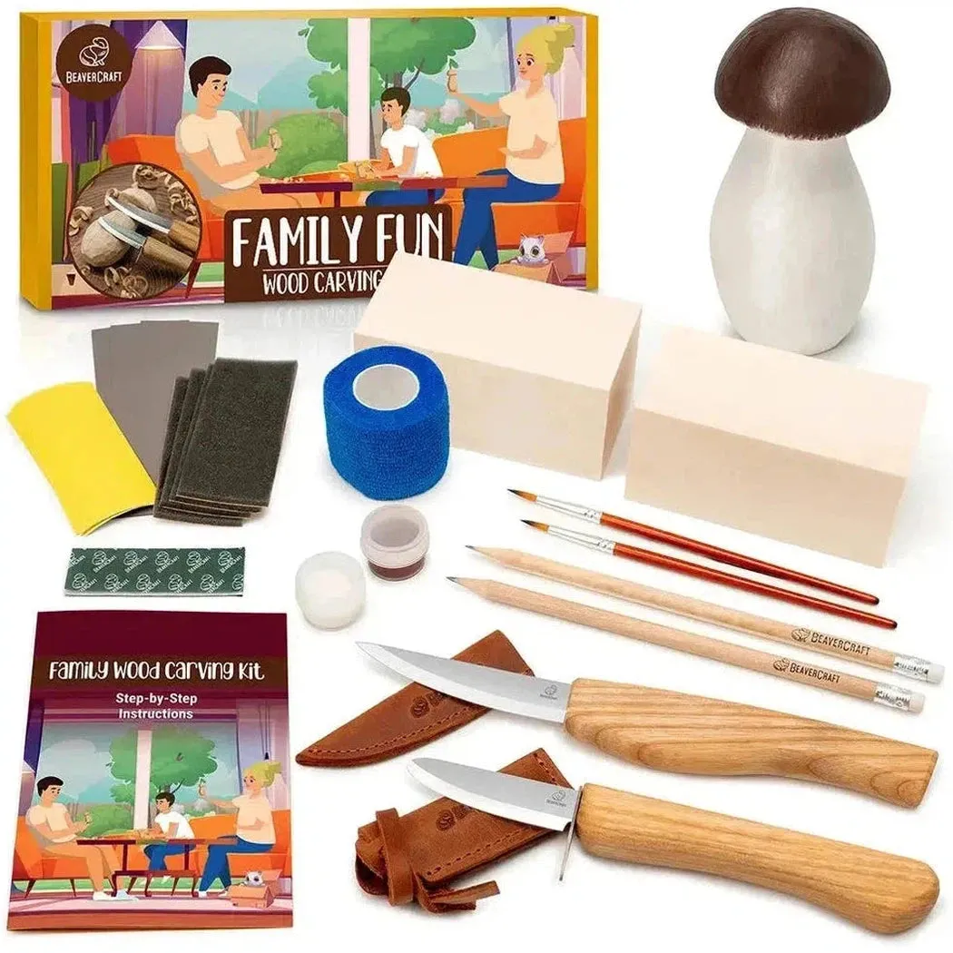 Beavercraft Family Fun Wood Carving Kit