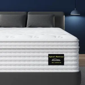 BedStory King Mattress - 14 Inch Hybrid Mattress in a Box - Individual Pocket Springs and Memory Foam for Pressure Relief and Motion Isolation - Medium Feel Mattress King, CertiPUR-US