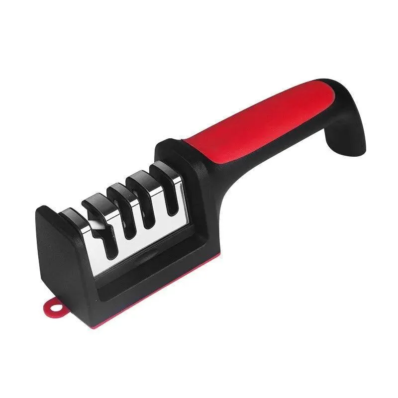 Black Knife Sharpener: Effortless Sharpening & Multi-Functional Kitchen Tool
