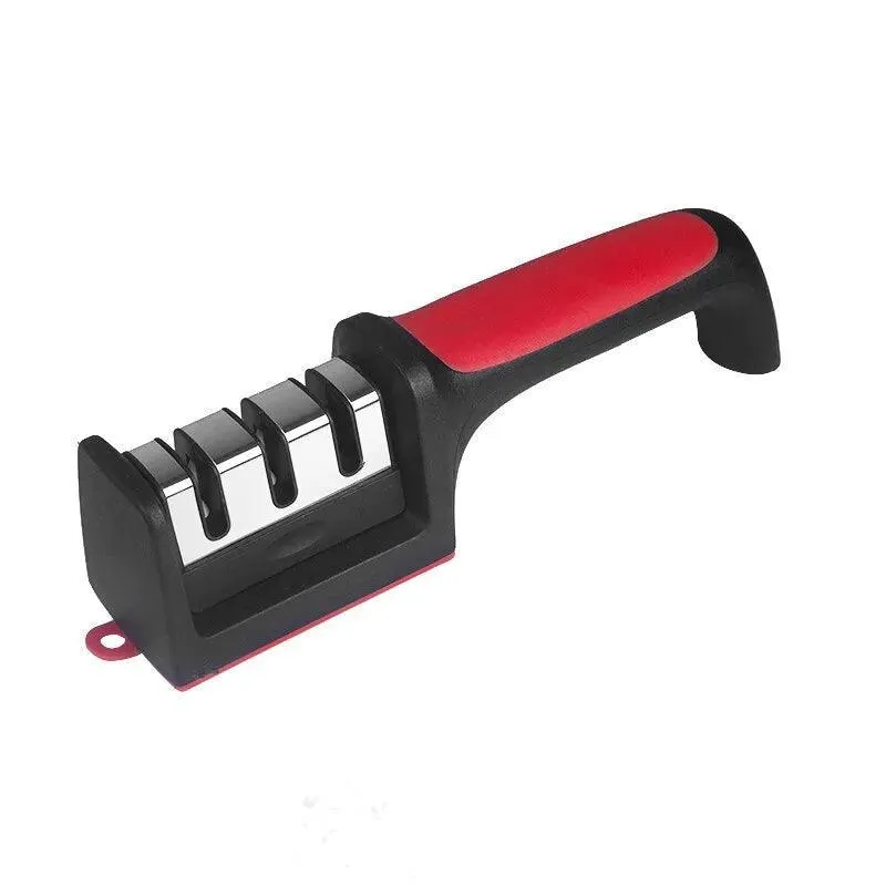 Black Knife Sharpener: Effortless Sharpening & Multi-Functional Kitchen Tool