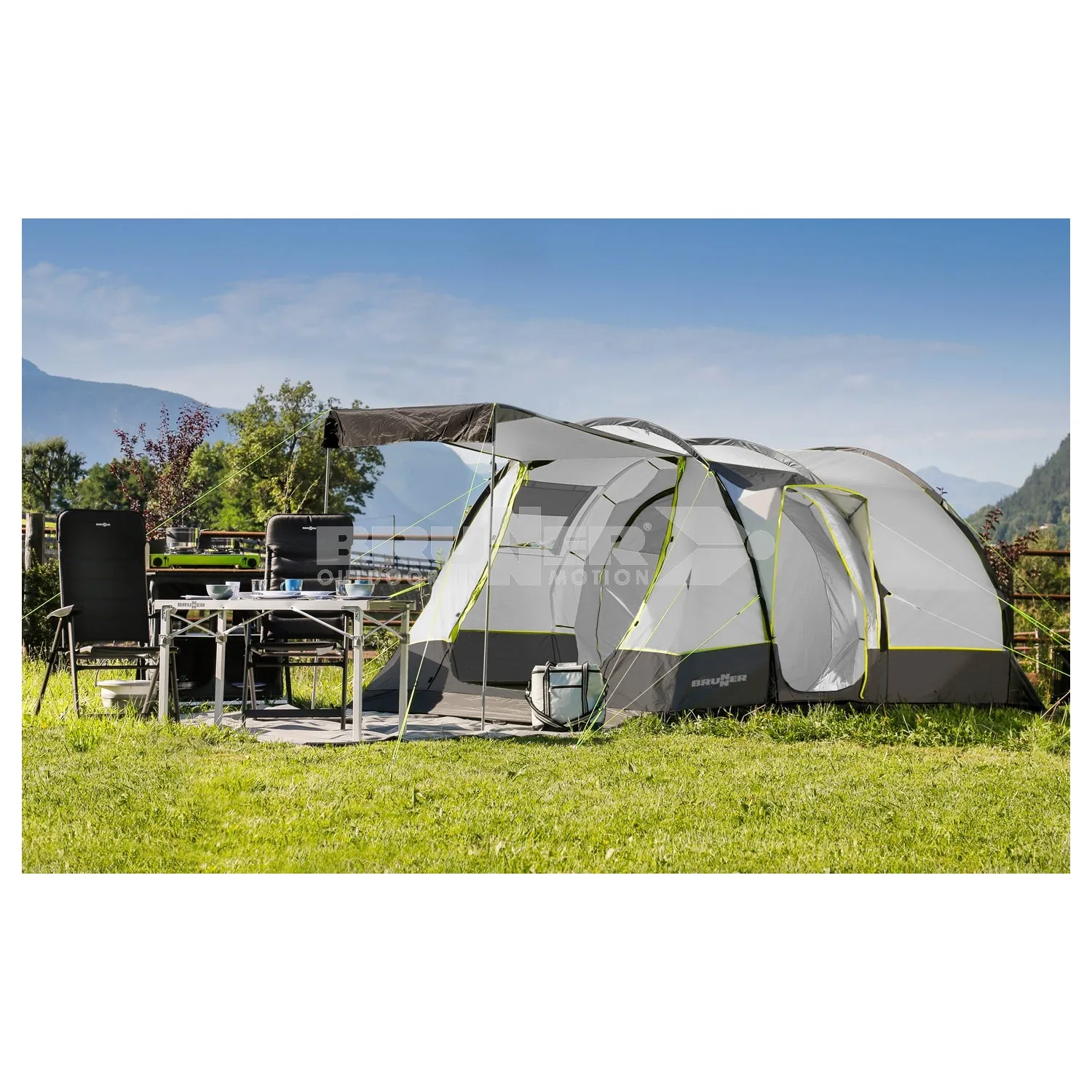 BRUNNER ARQUS OUTDOOR 5 Tenda a tunnel a doppio ingresso