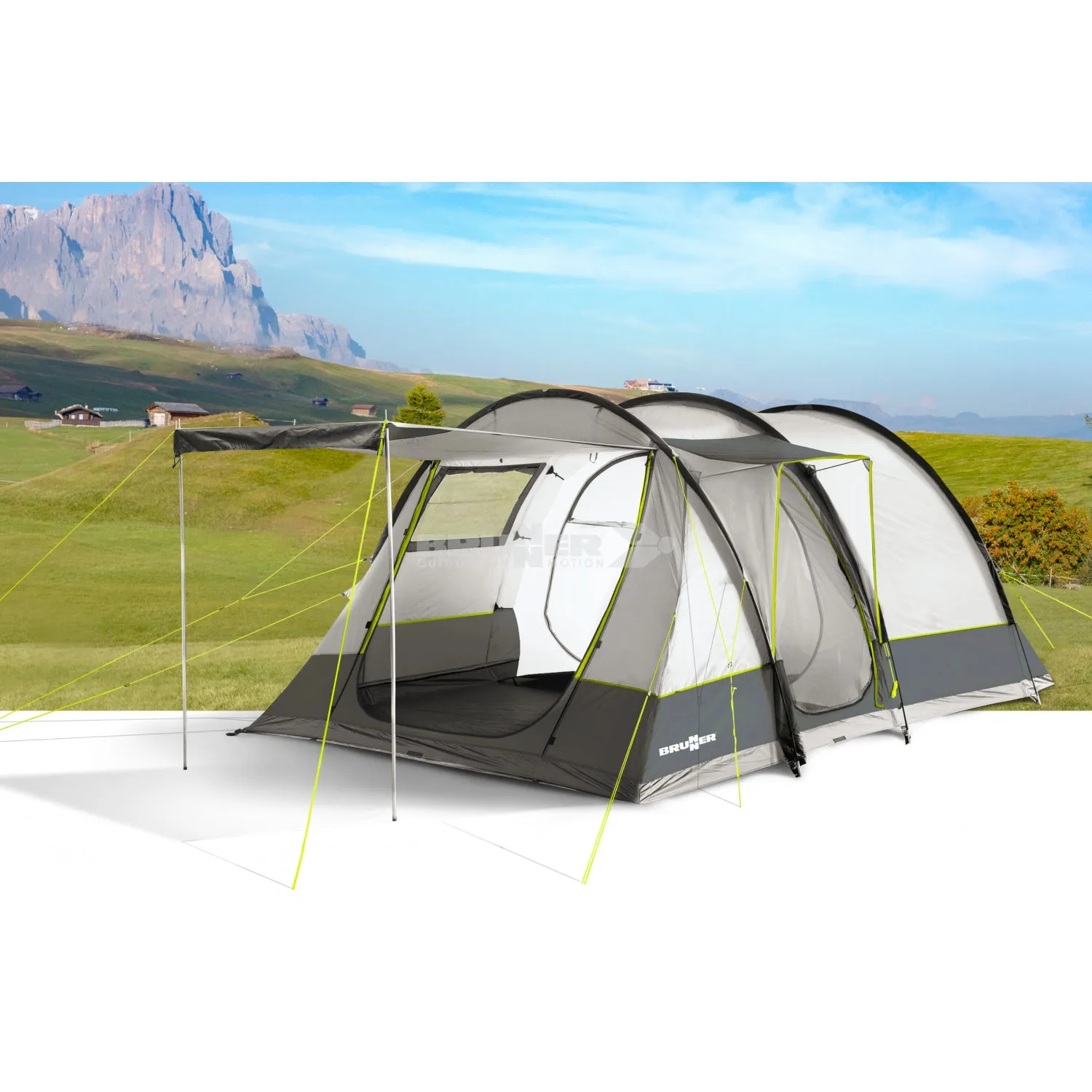 BRUNNER ARQUS OUTDOOR 5 Tenda a tunnel a doppio ingresso