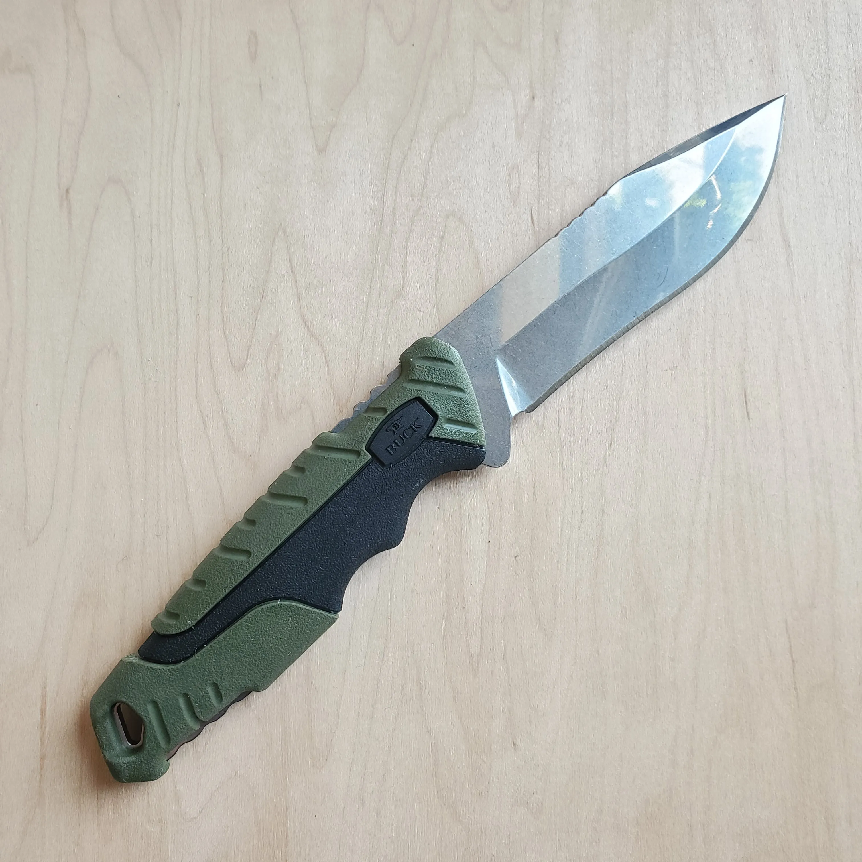 Buck 656 Large Pursuit Drop Point Hunting Knife - Green