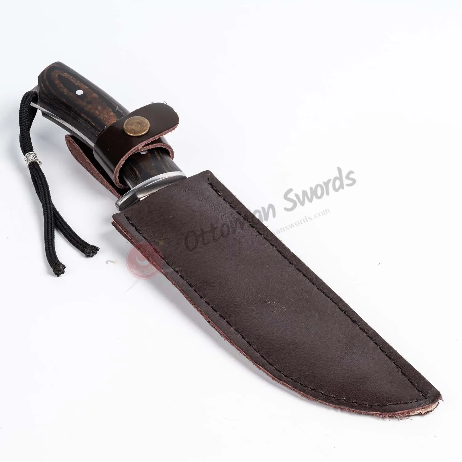 Bushcraft Knife With Werzalit Handle and Bear Paw 11.8"