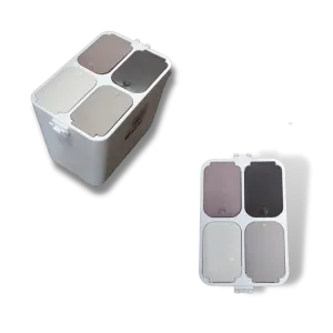Classified Trash 4 Bins on Wheels