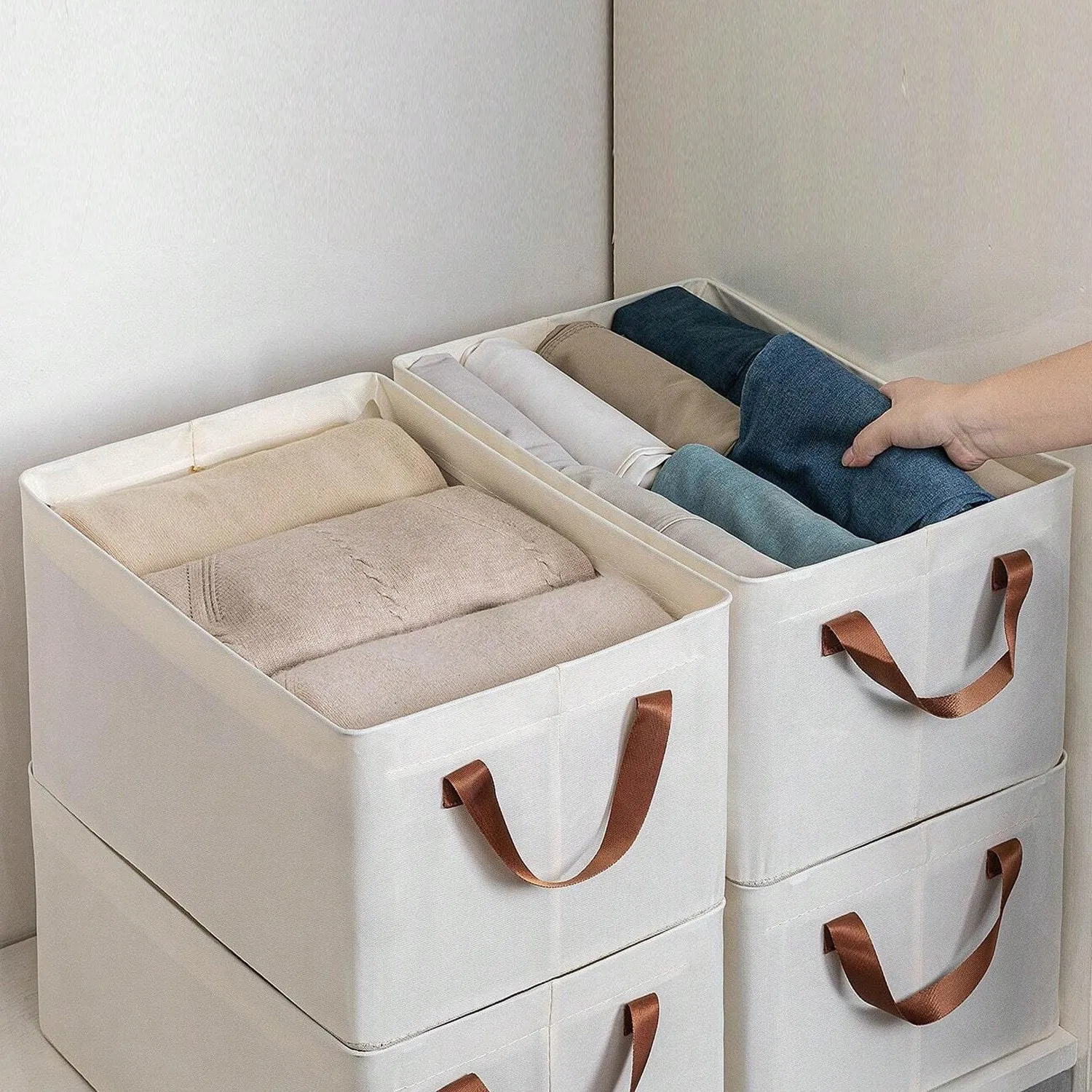 Cloth storage baskets, closet storage bins (4228 Cm)