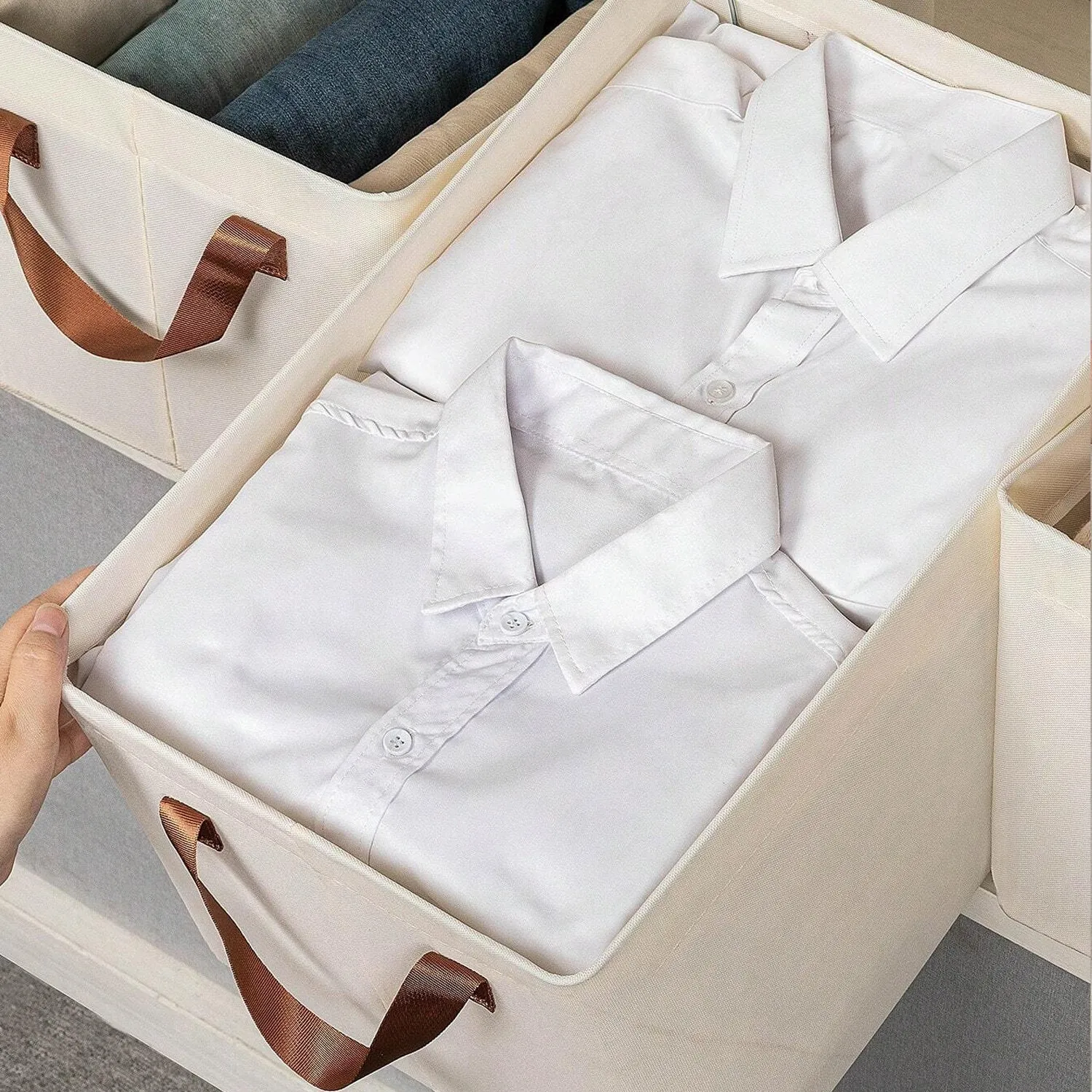 Cloth storage baskets, closet storage bins (4228 Cm)