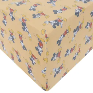 Copper Pearl Mickey Mouse Premium Crib Sheet