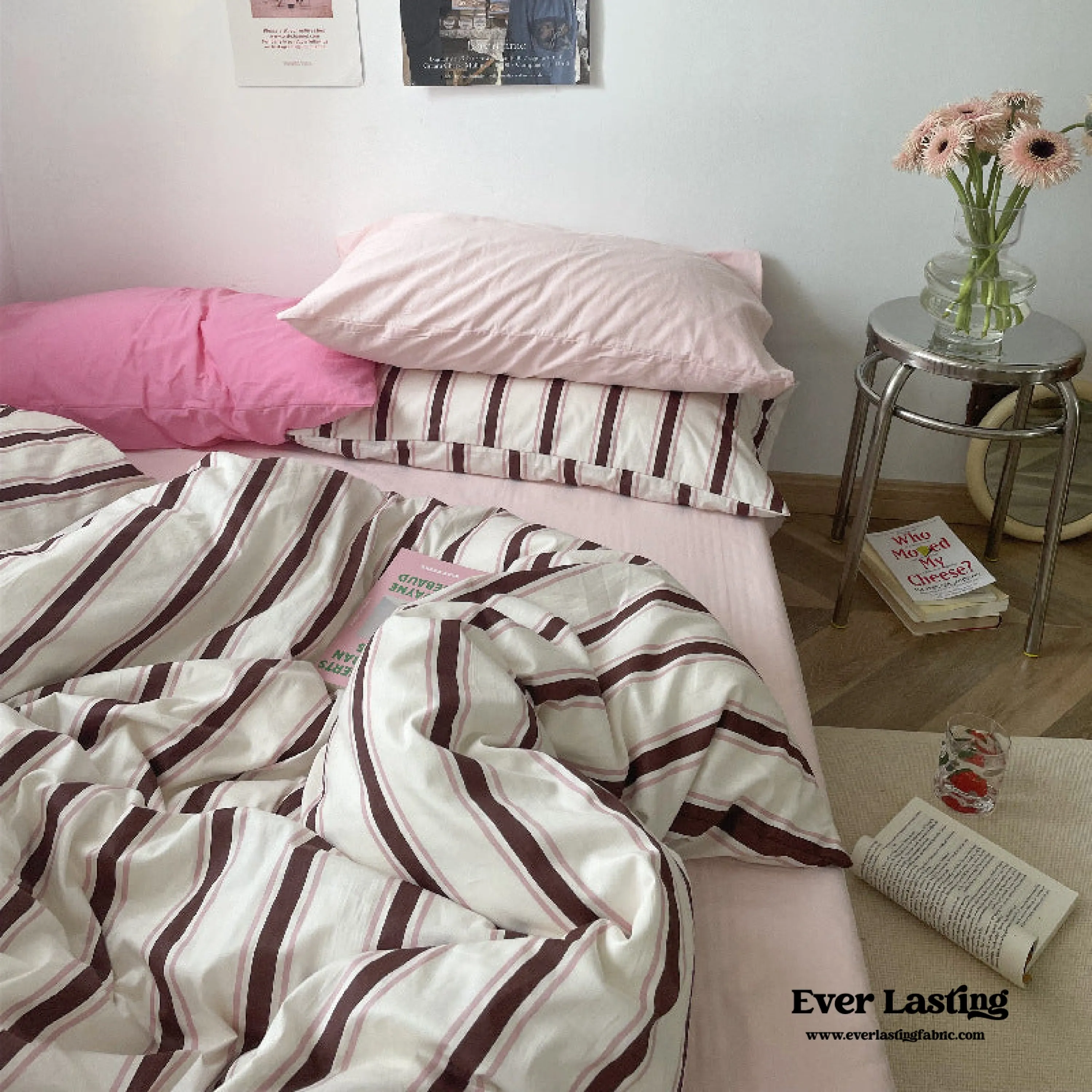Cozy Washed Cotton Striped Pillowcases