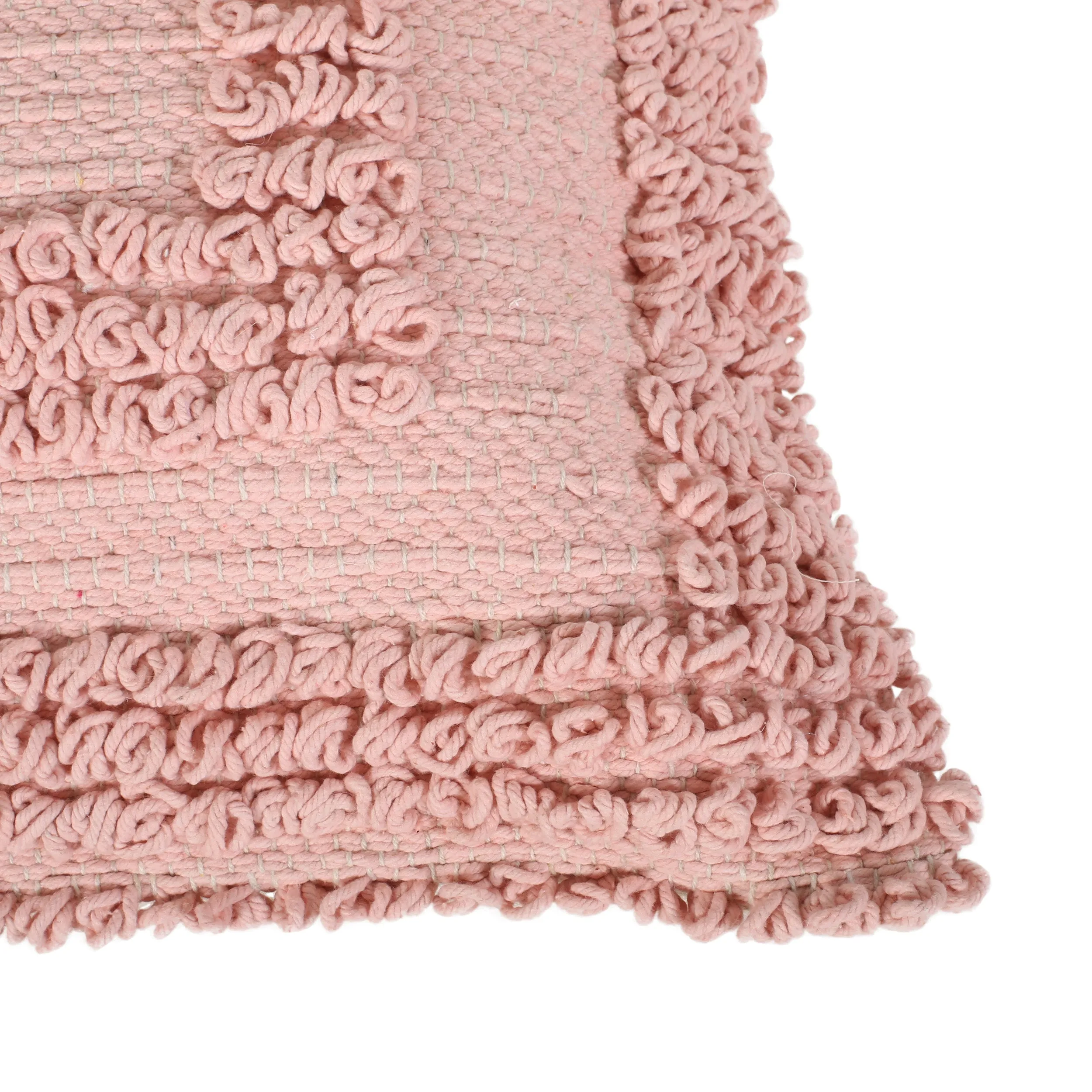 Debra Boho Cotton Throw Pillow (Set of 2), Pink