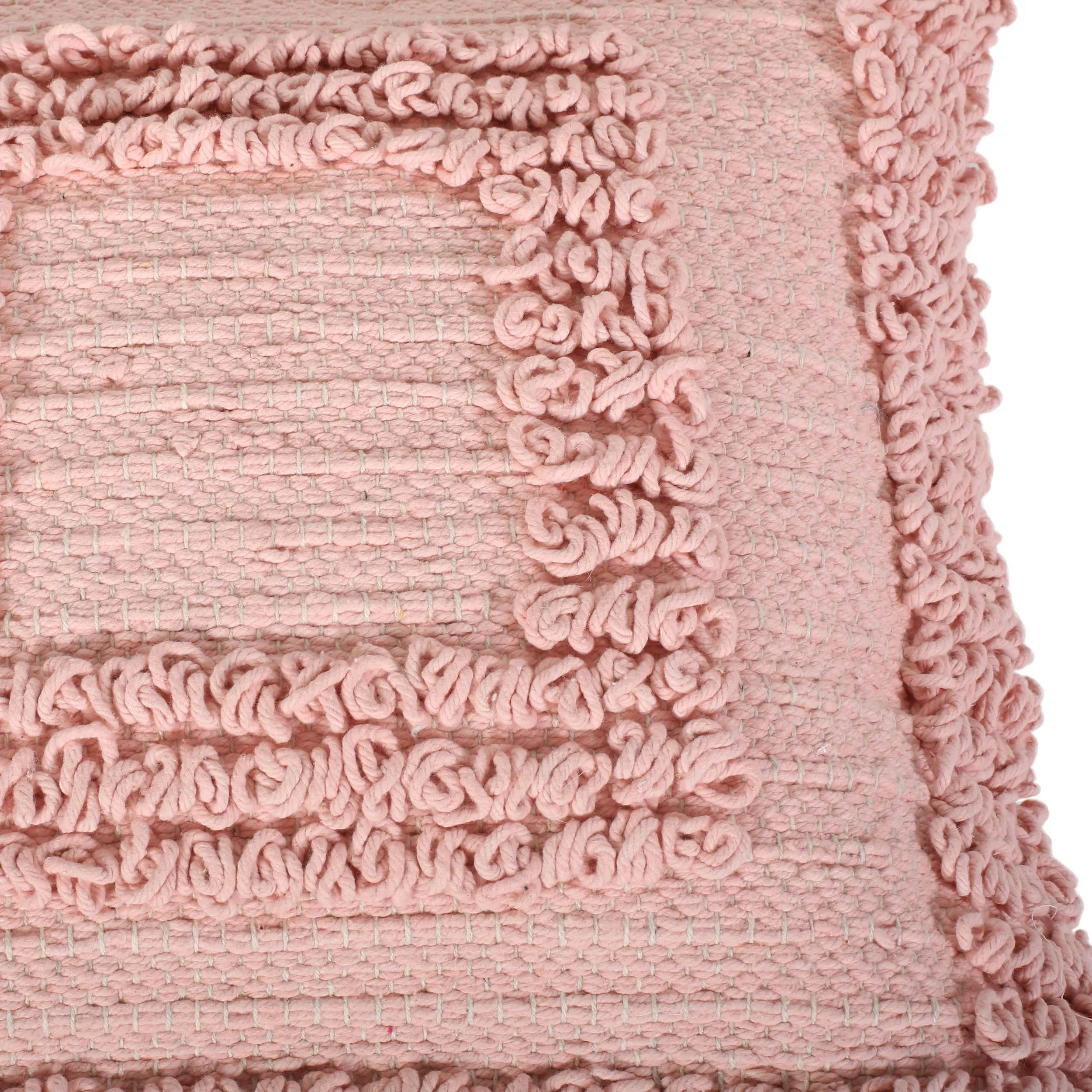 Debra Boho Cotton Throw Pillow (Set of 2), Pink