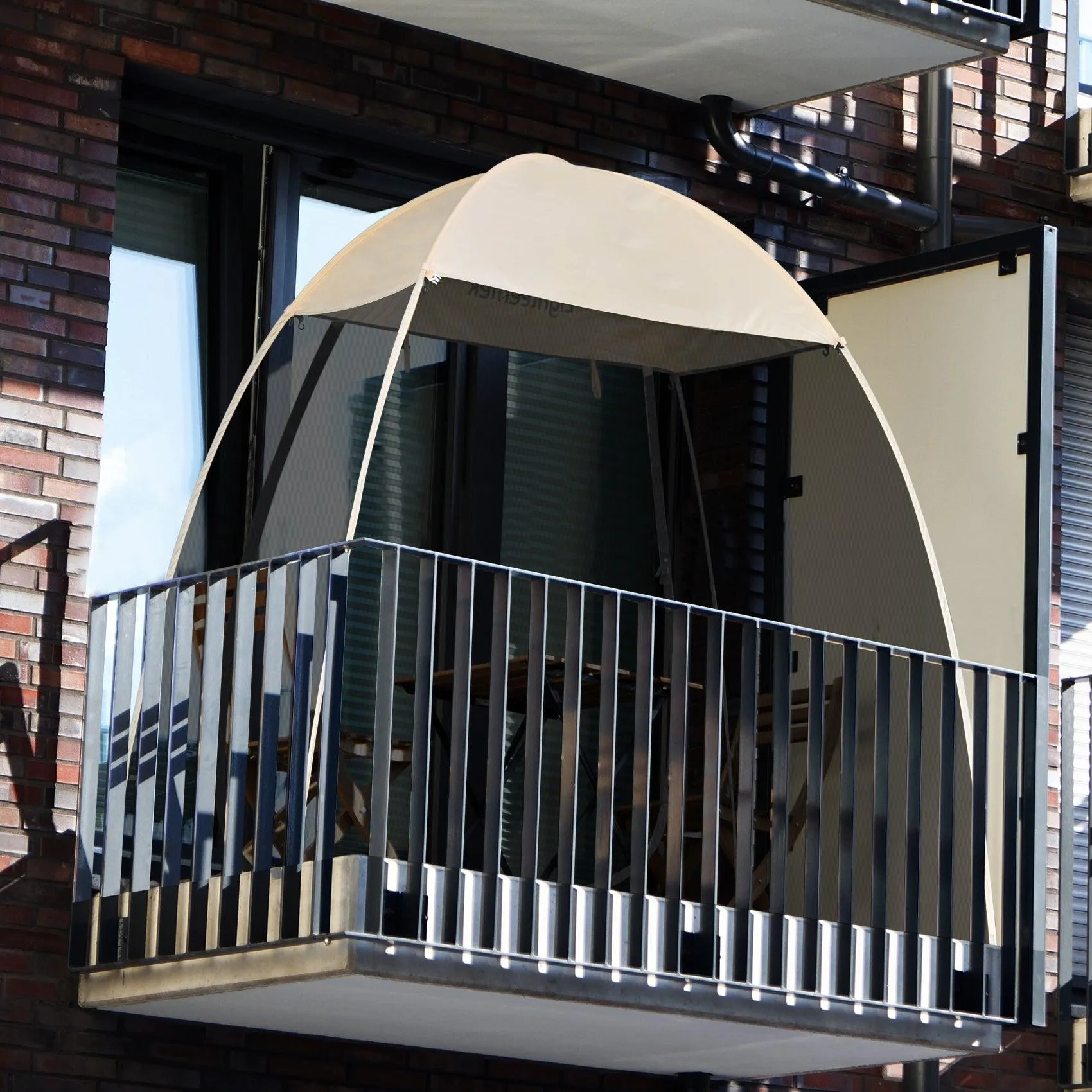 EighteenTek 7'x4' Pop Up Bug Free Screen House Tent For Balcony
