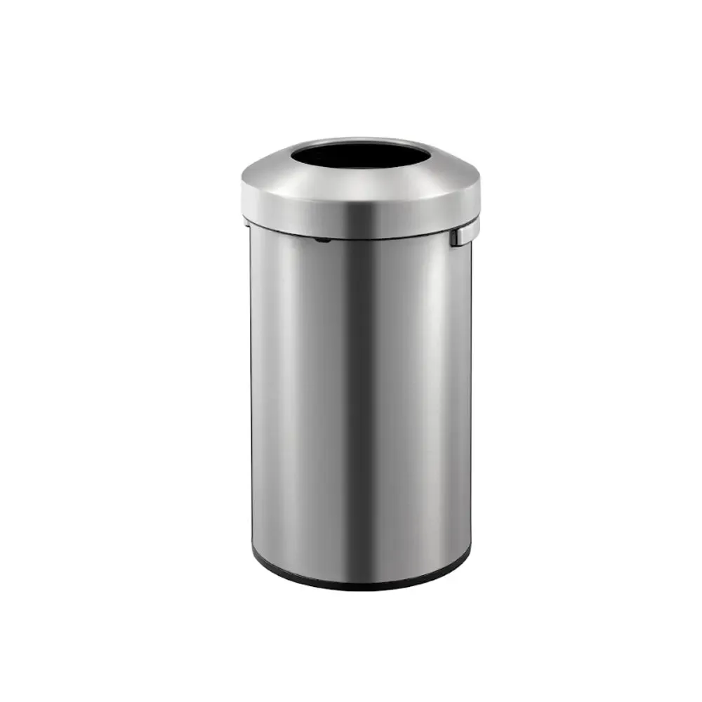 EKO Dustbin | Urban | EK9055 | Trash Bin | Waste Bin | Stainless Steel | Round Open Top | 60L