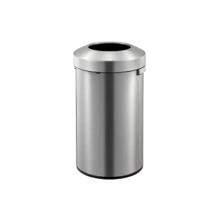 EKO Dustbin | Urban | EK9055 | Trash Bin | Waste Bin | Stainless Steel | Round Open Top | 60L