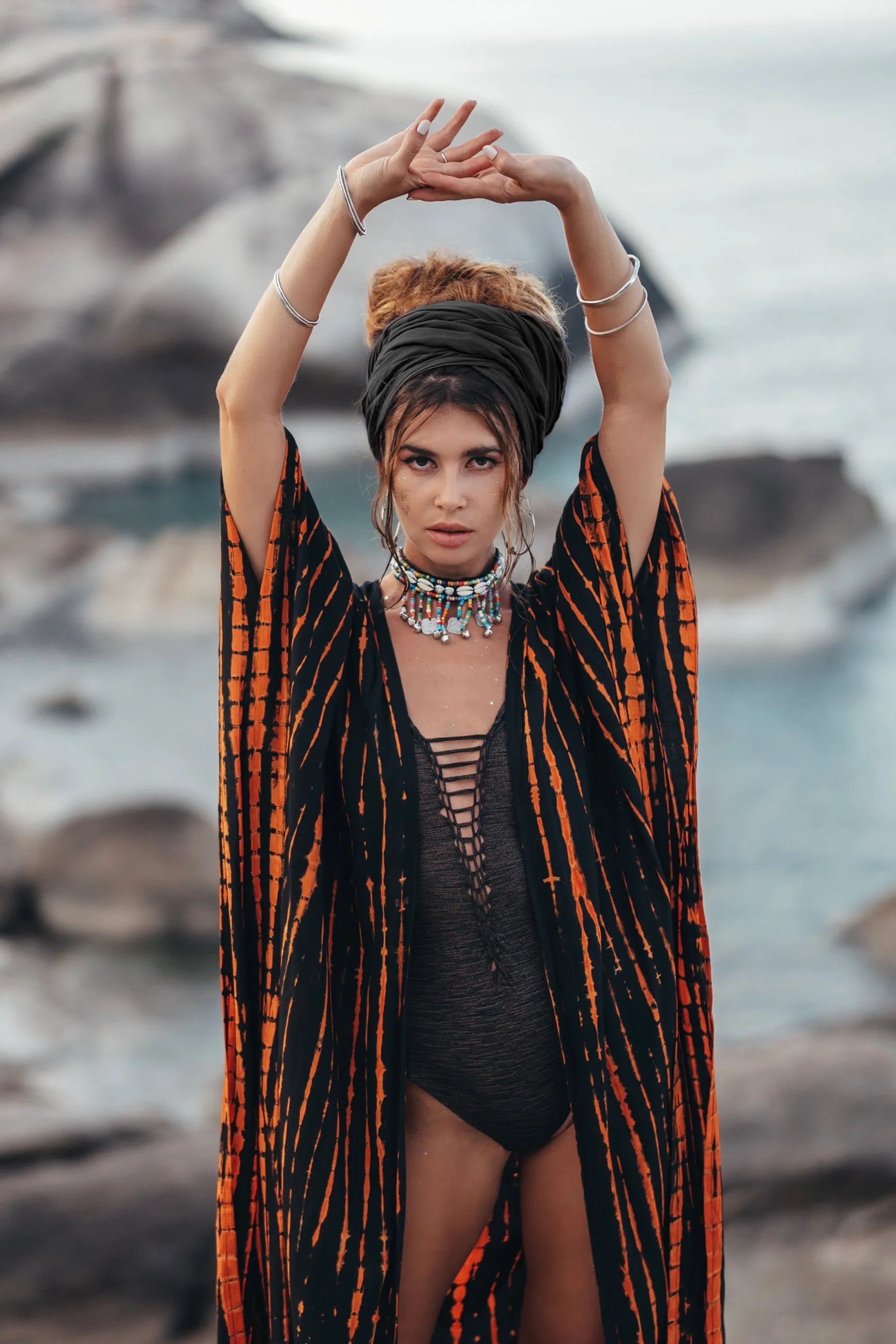 Headscarf Wrap Rachini Black