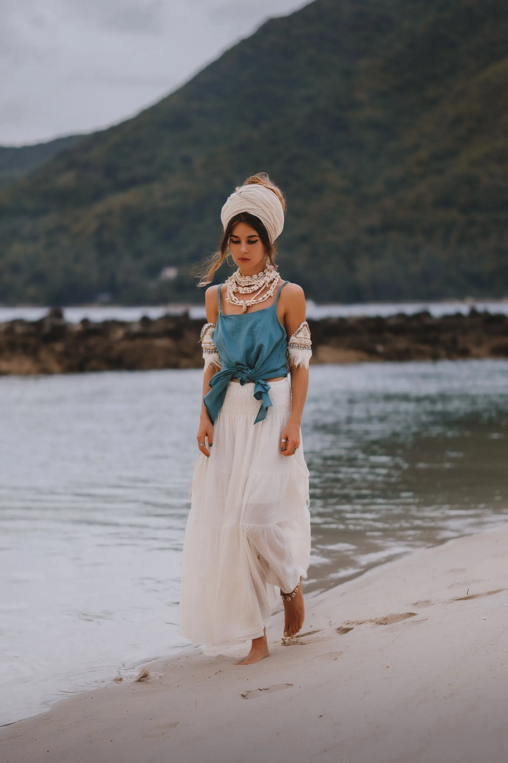 Headscarf Wrap Rachini Cream