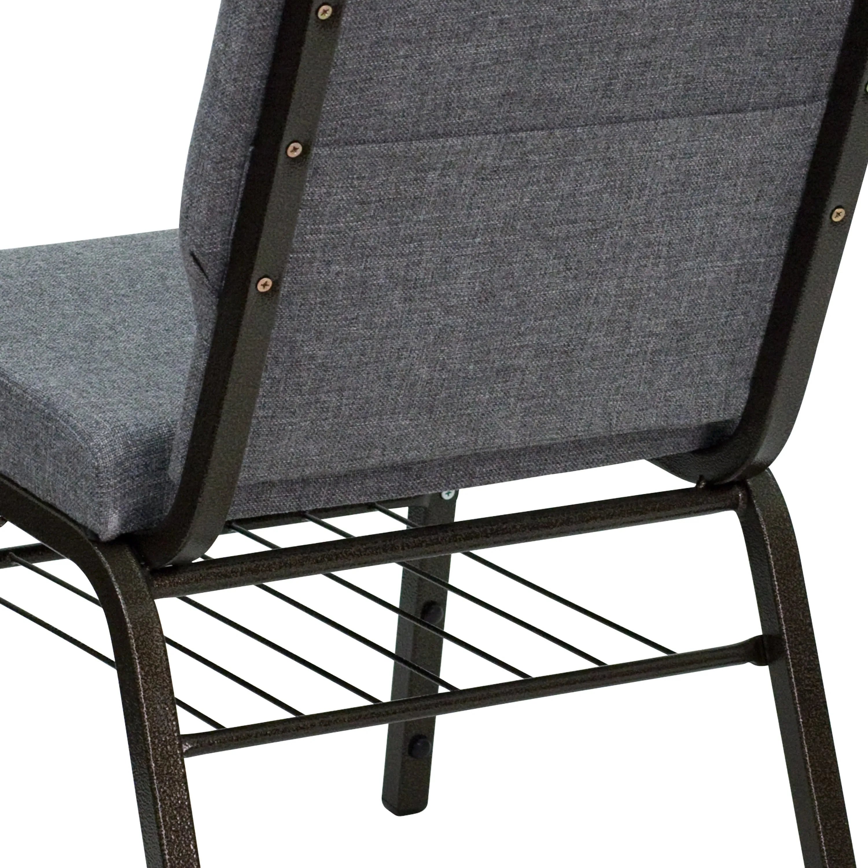 HERCULES Series 18.5''W Church Chair with Book Rack