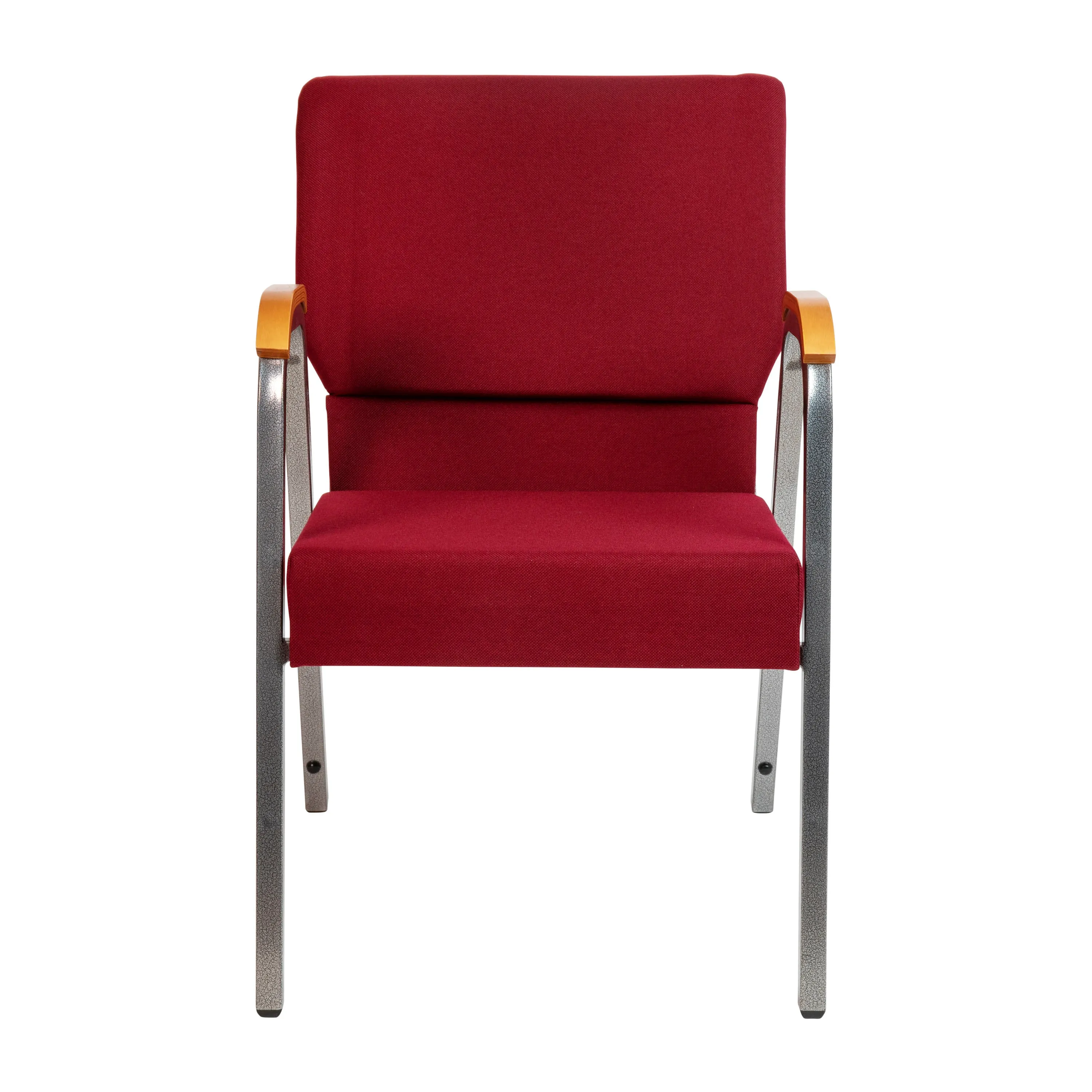 HERCULES Series 21"W Stacking Wood Accent Arm Church Chair
