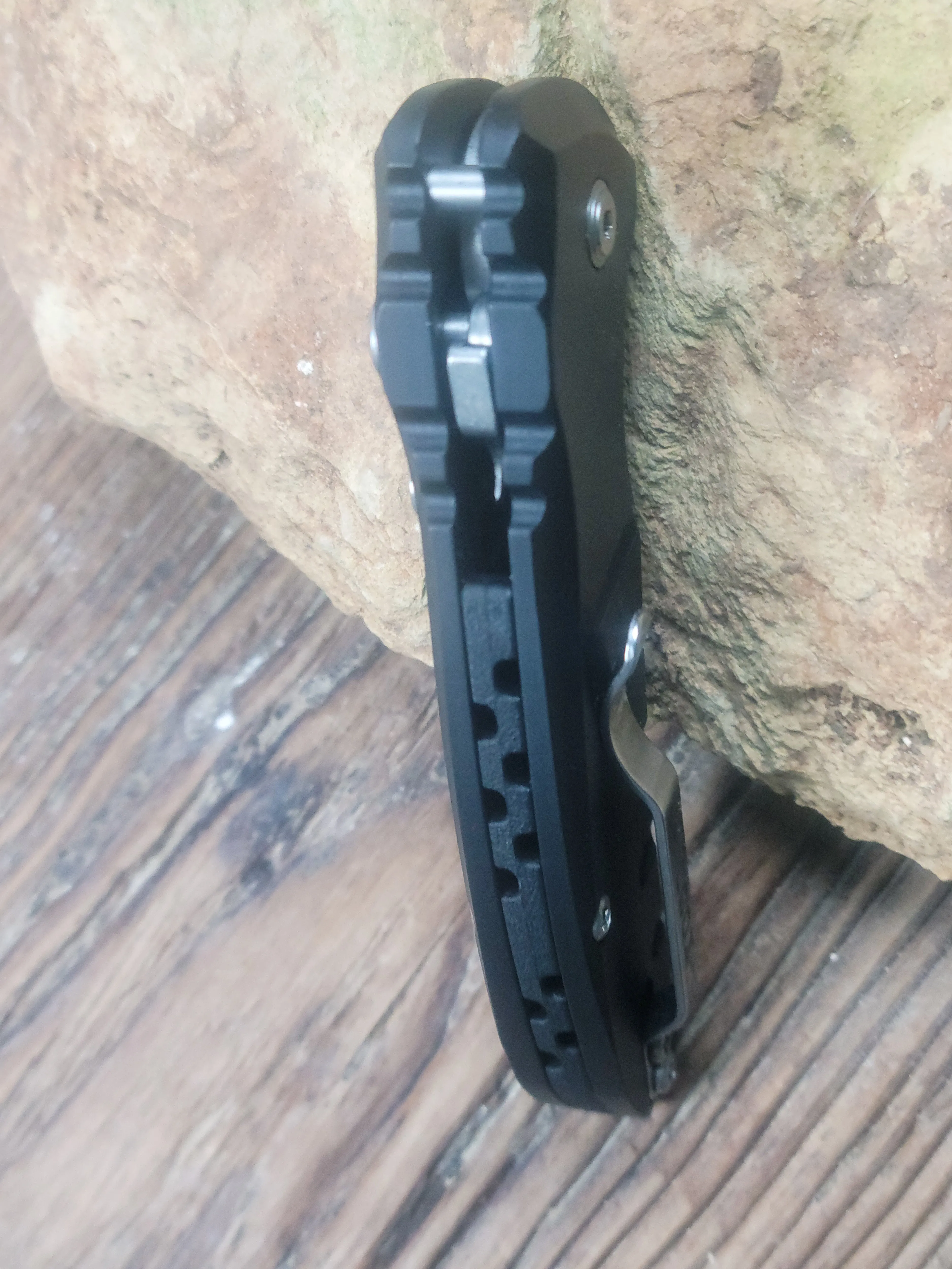 Hogue Knives A01 Microswitch Automatic Knife Gray 2.6" Stonewash 24112