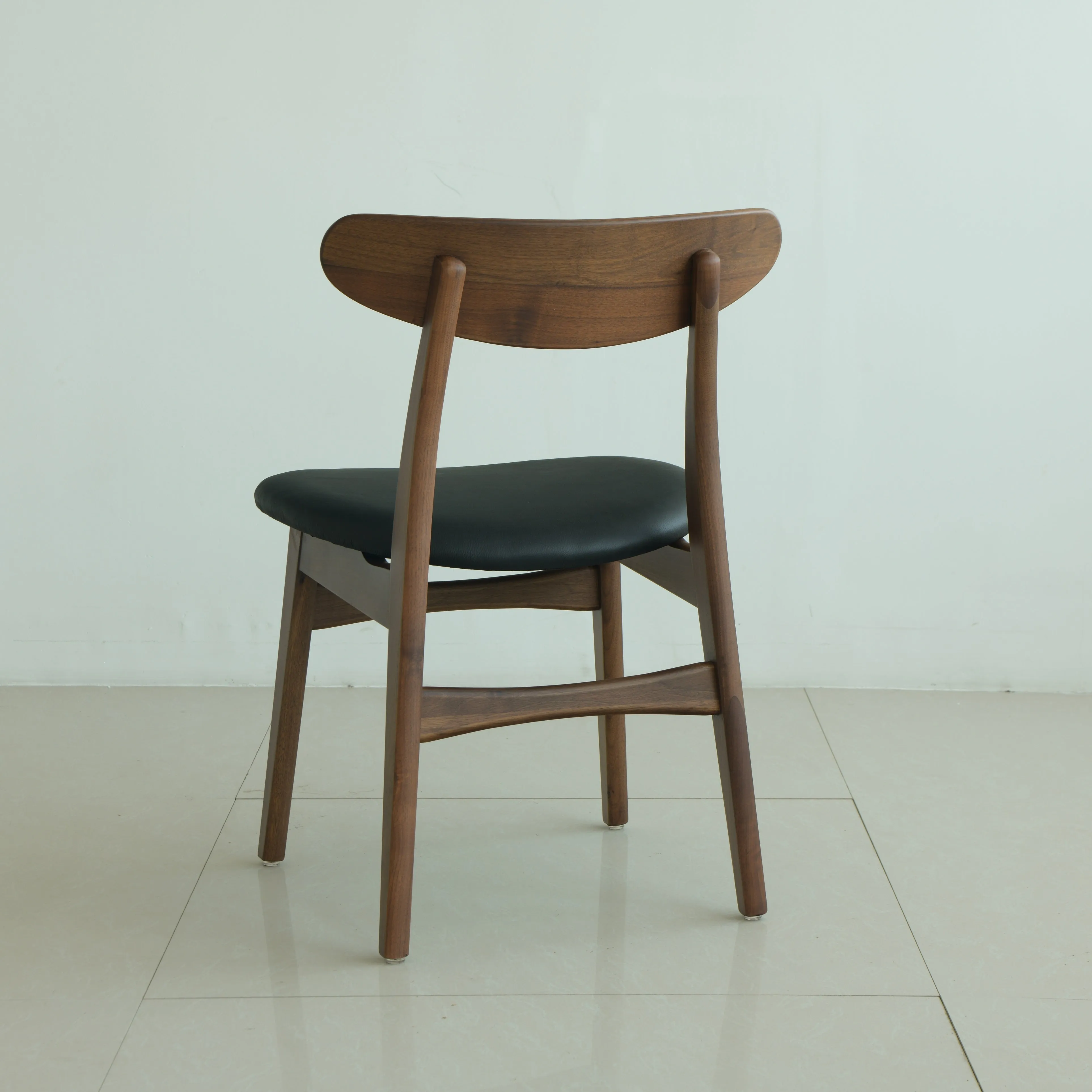 Isabella Mid century round dining table set - American Black Walnut