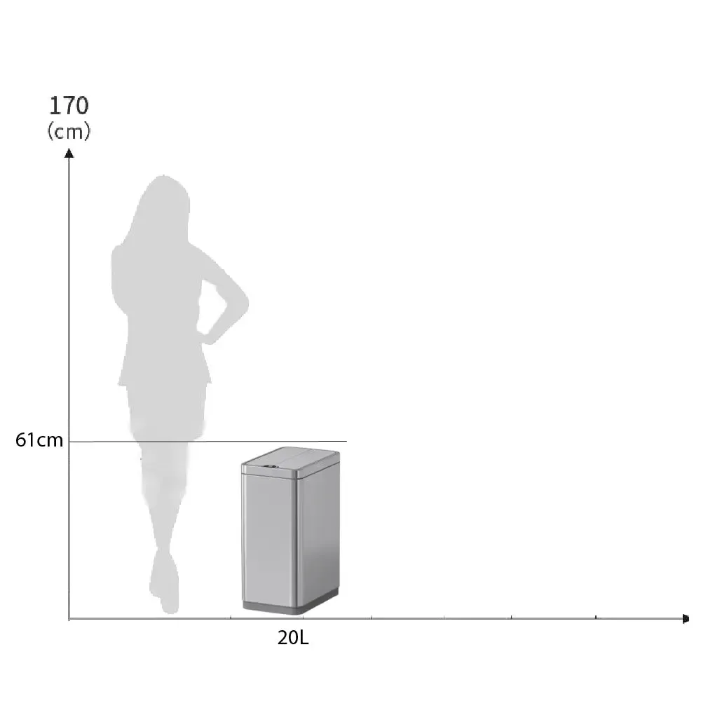 JAVA Dustbin | VIENNA | JH8821 | 20L | Sensor Bin | Trash Bin | Waste Bin | Kitchen Bin | Bin