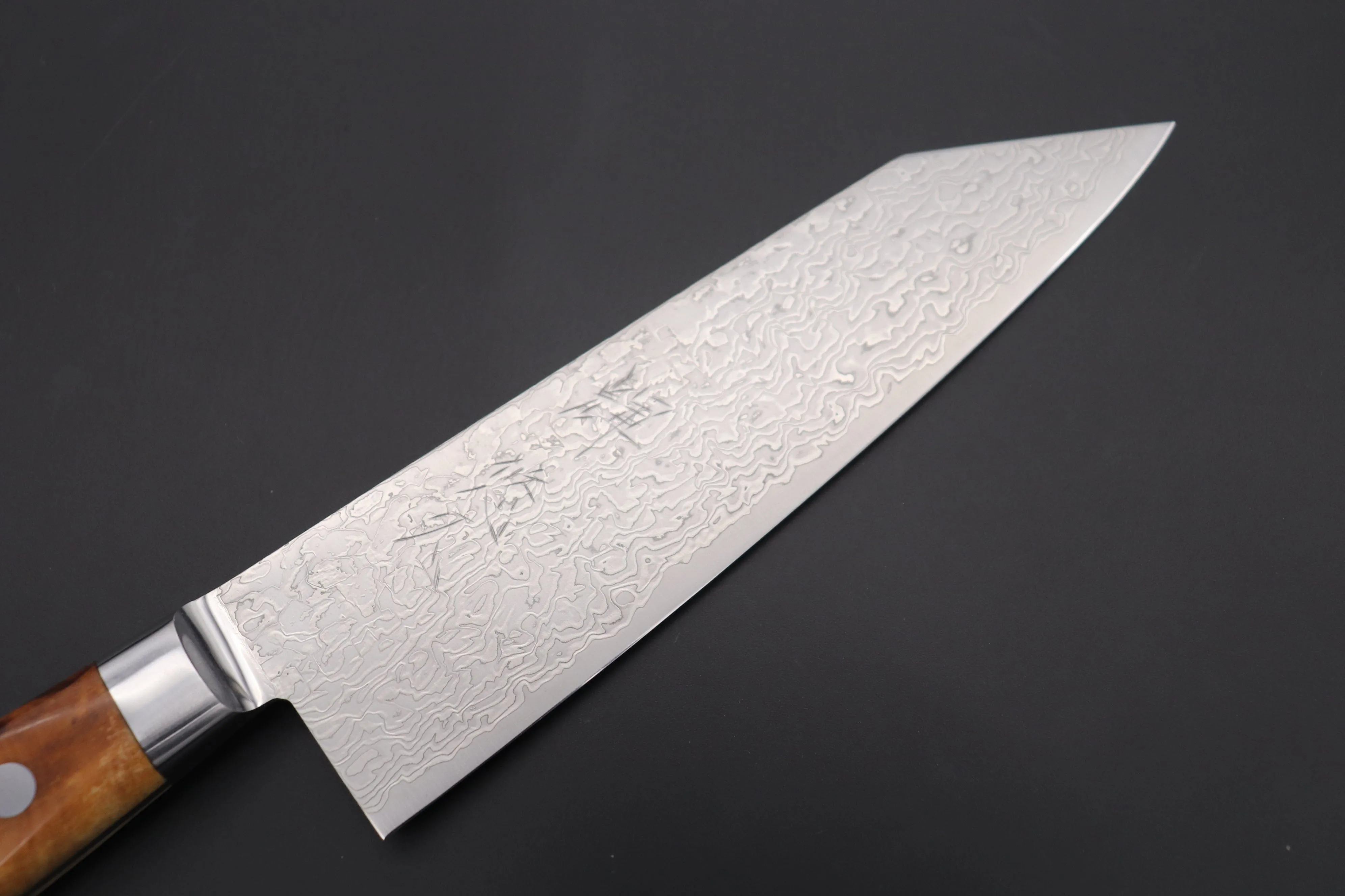 JCK Original Kagayaki Grand Canyon R-2 White & Silver Damascus Series GCYU-29 Bunka | Kiritsuke 175mm (6.8 Inch)