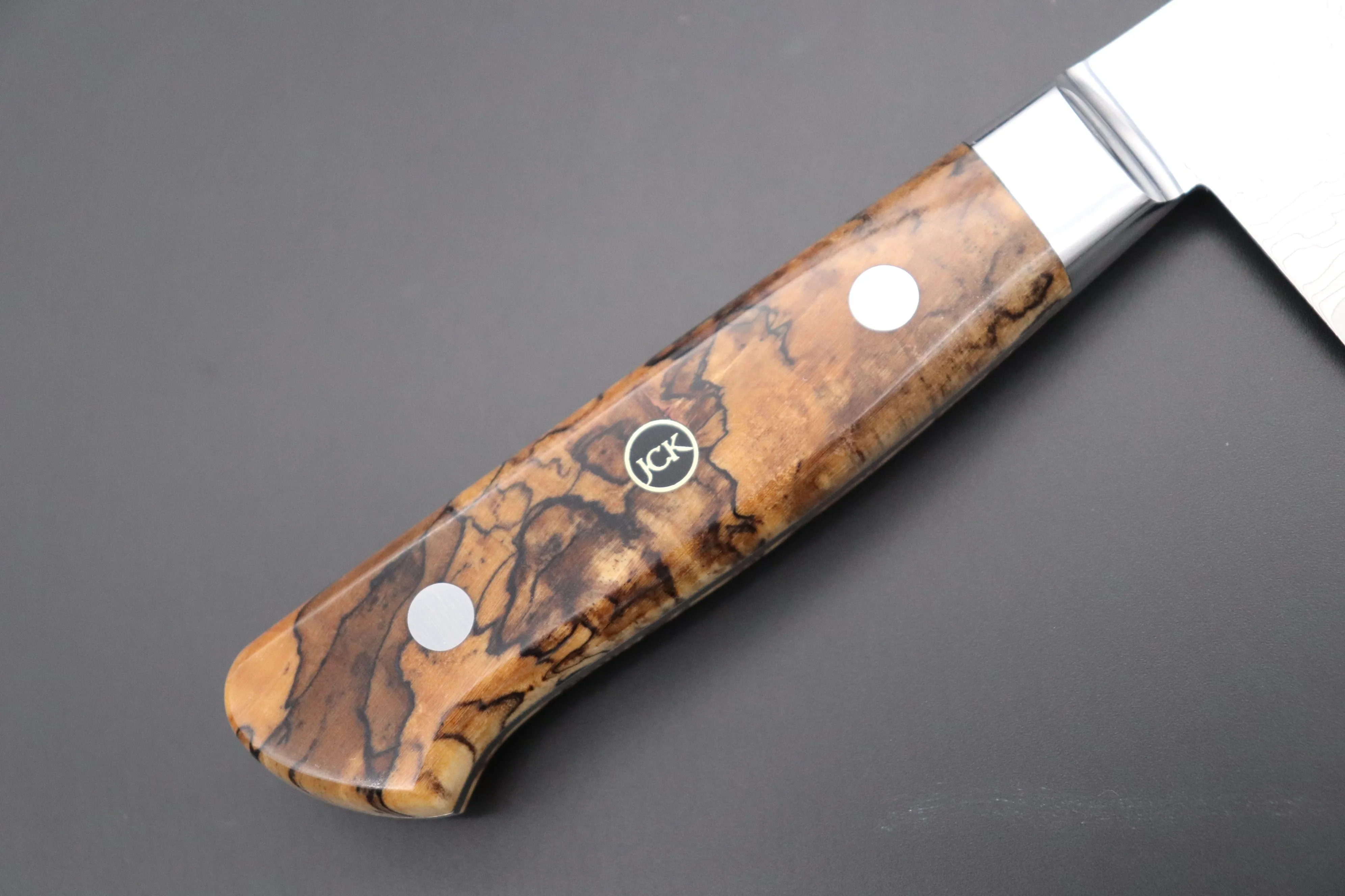 JCK Original Kagayaki Grand Canyon R-2 White & Silver Damascus Series GCYU-31 Kiritsuke Gyuto 200mm (7.8 Inch)