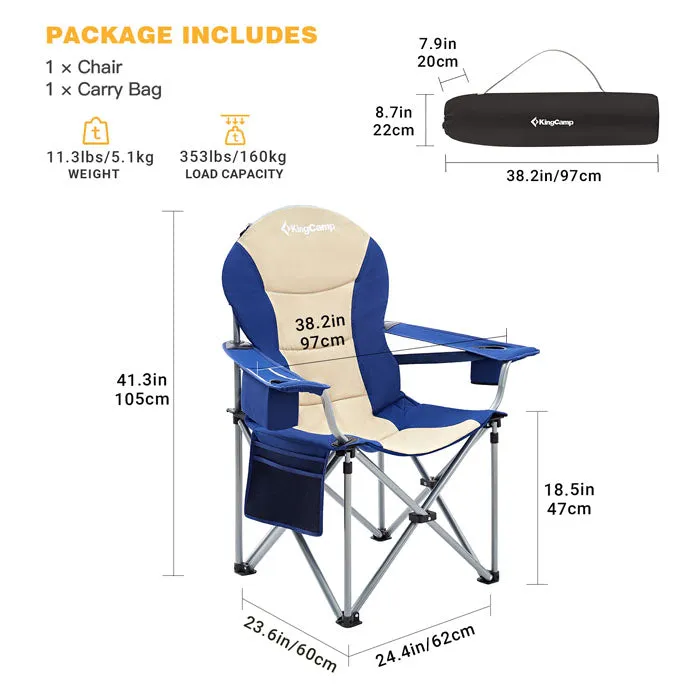 KingCamp Lumbar Support Oversized Camping Chair