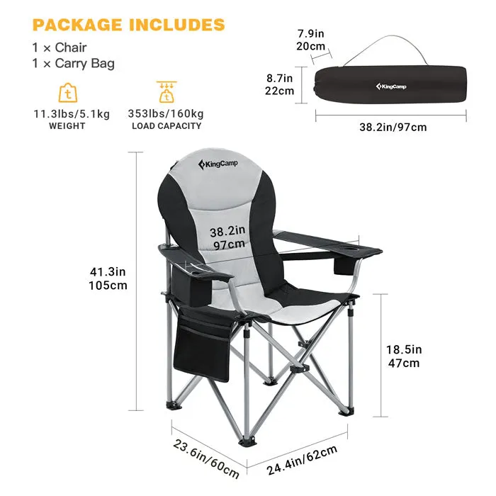 KingCamp Lumbar Support Oversized Camping Chair