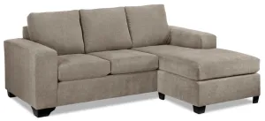 Knox Chaise Sofa - Pewter