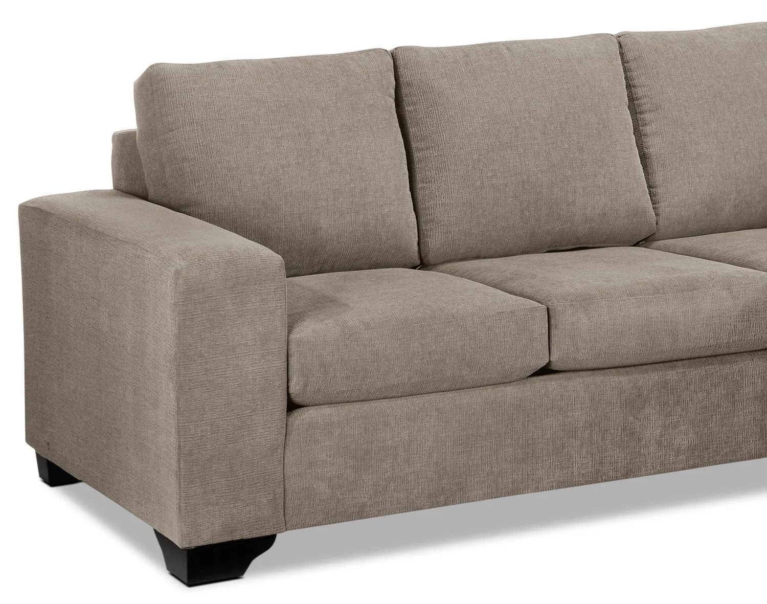 Knox Chaise Sofa - Pewter