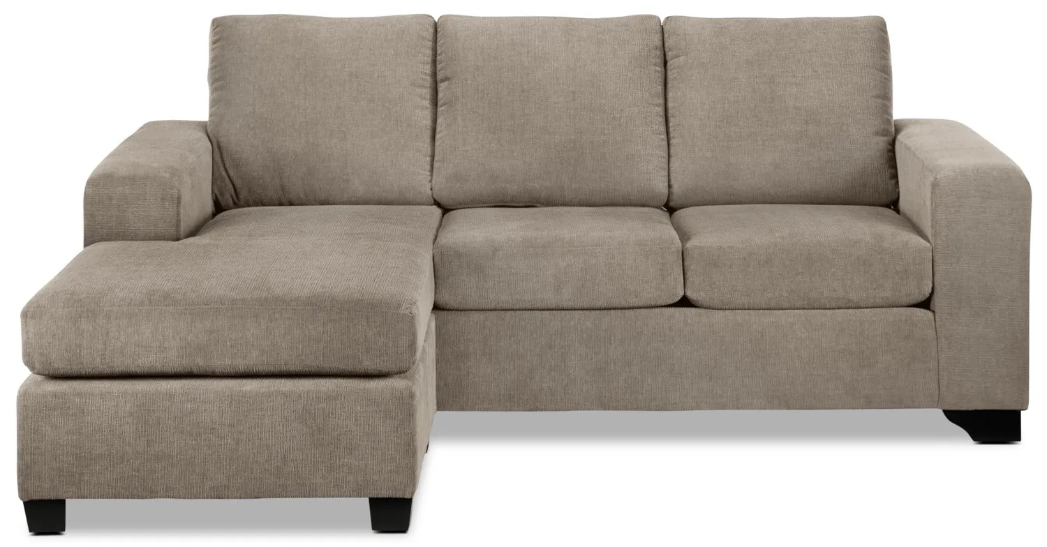 Knox Chaise Sofa - Pewter