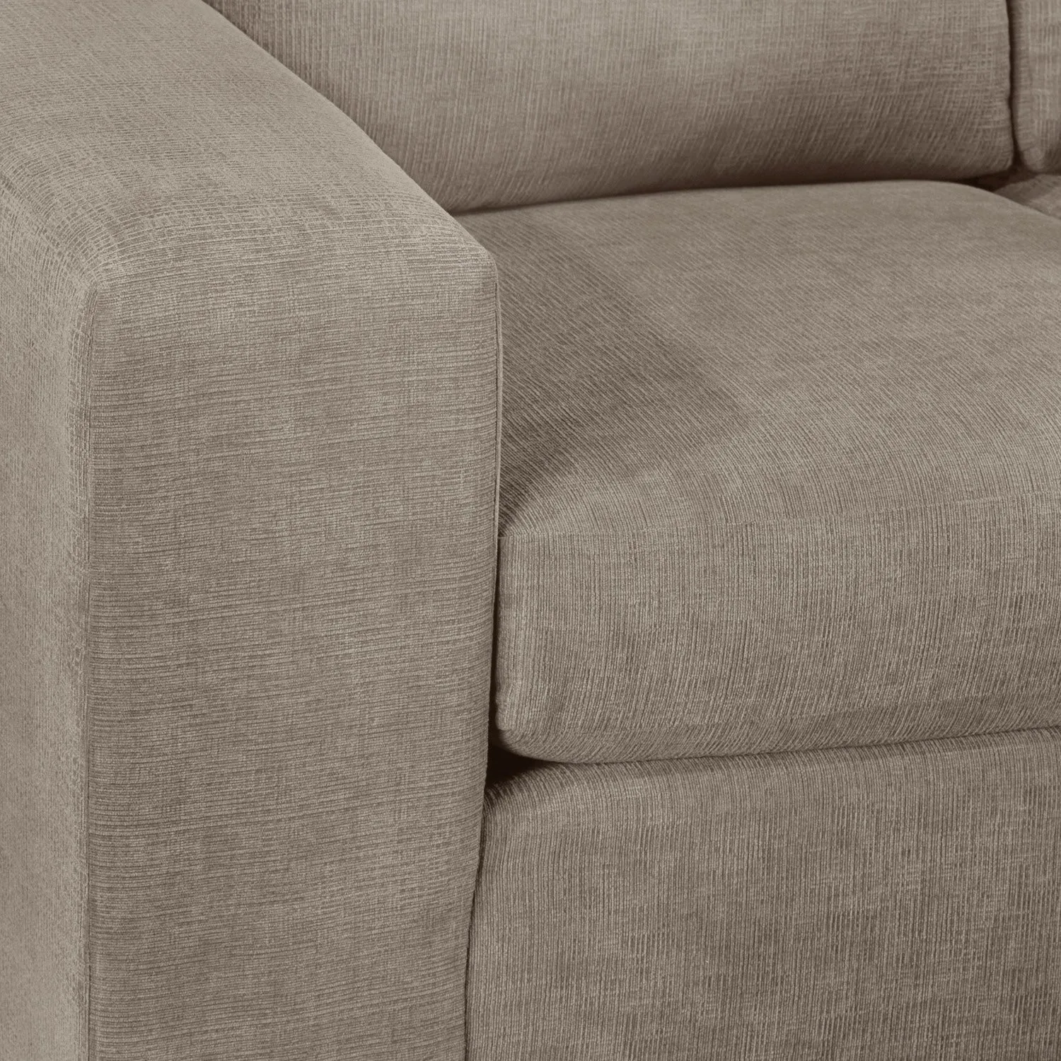 Knox Chaise Sofa - Pewter