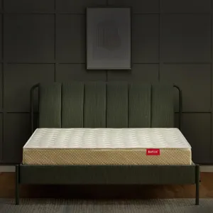 Kurl-On Mattress | Kurlo Bond Plus | Orthopedic 6-Inch Queen Size Bed Mattress (78x60x6 Inches, Medium Soft), Natural Coir   Bonded Foam, Soft Foam for Comfort.