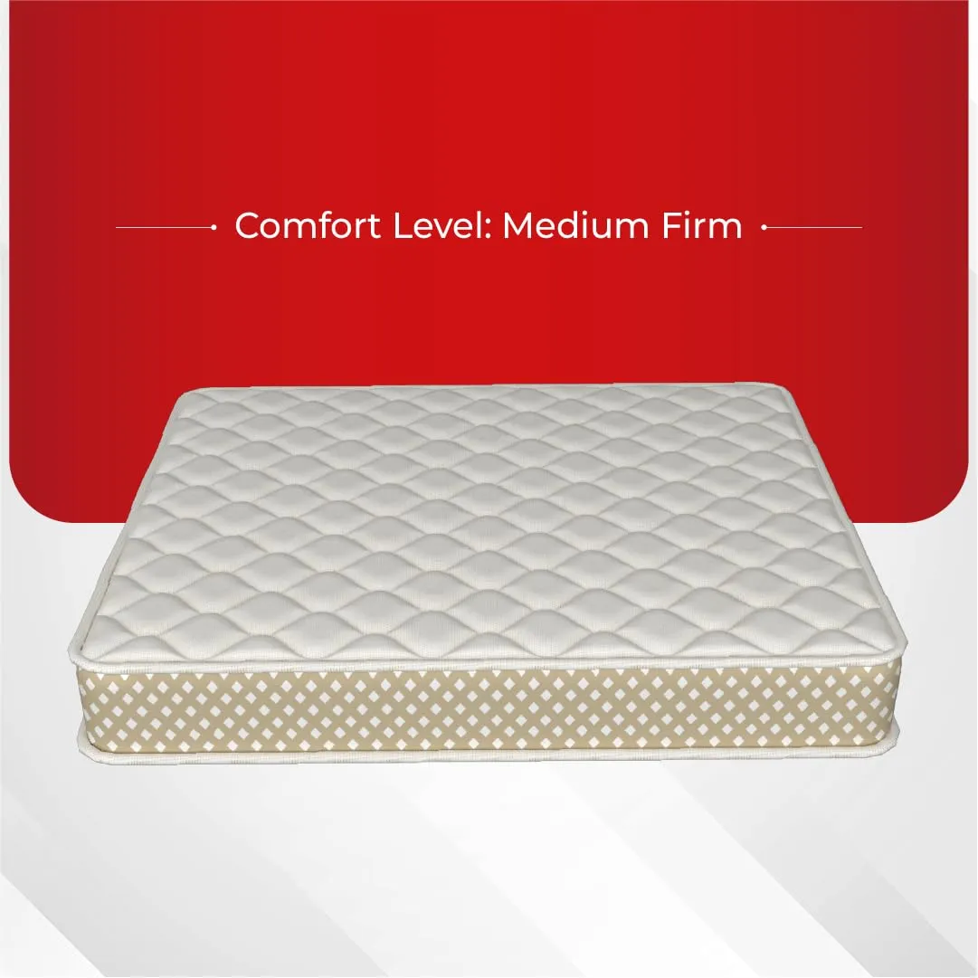 Kurl-On Mattress | Kurlo Bond Plus | Orthopedic 6-Inch Queen Size Bed Mattress (78x60x6 Inches, Medium Soft), Natural Coir   Bonded Foam, Soft Foam for Comfort.