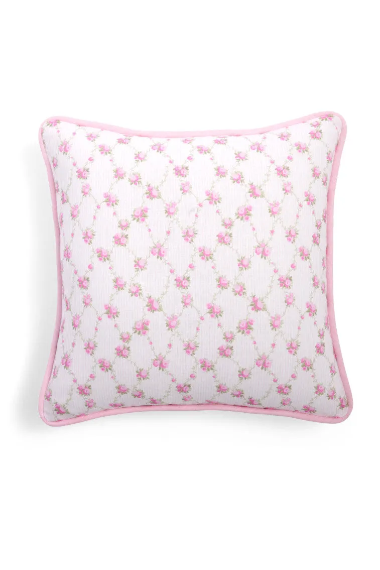Linen Throw Pillow - STRAWBERRY KIWI