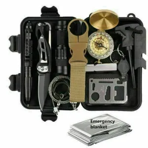 LovelyRLovely 14-In-1 Outdoor Emergency Survival Kit